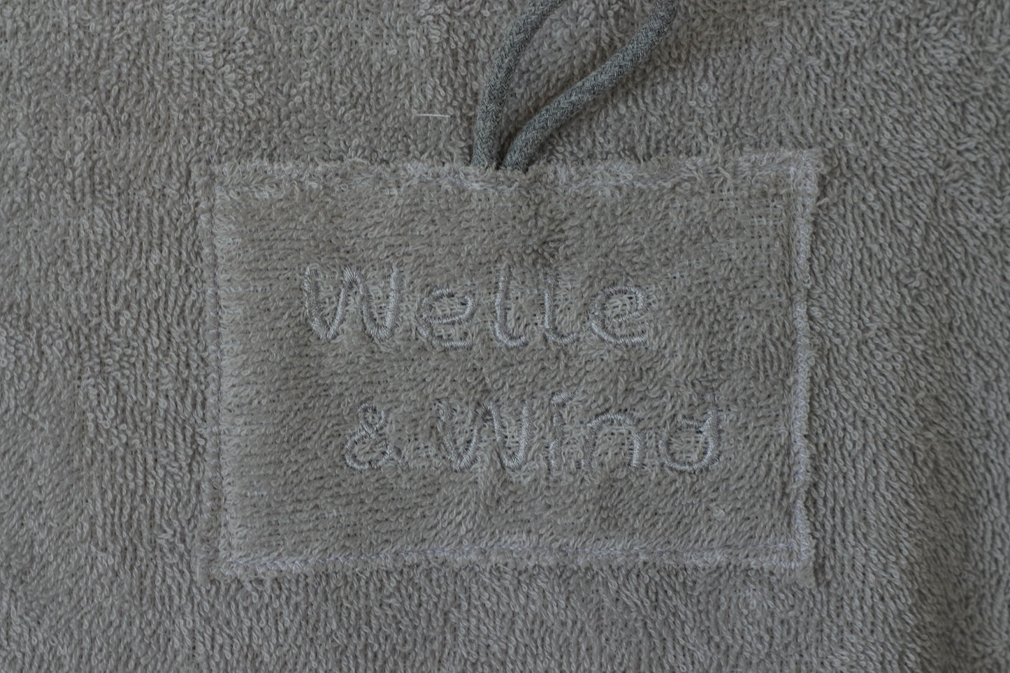 Surf-Poncho in hellgrau