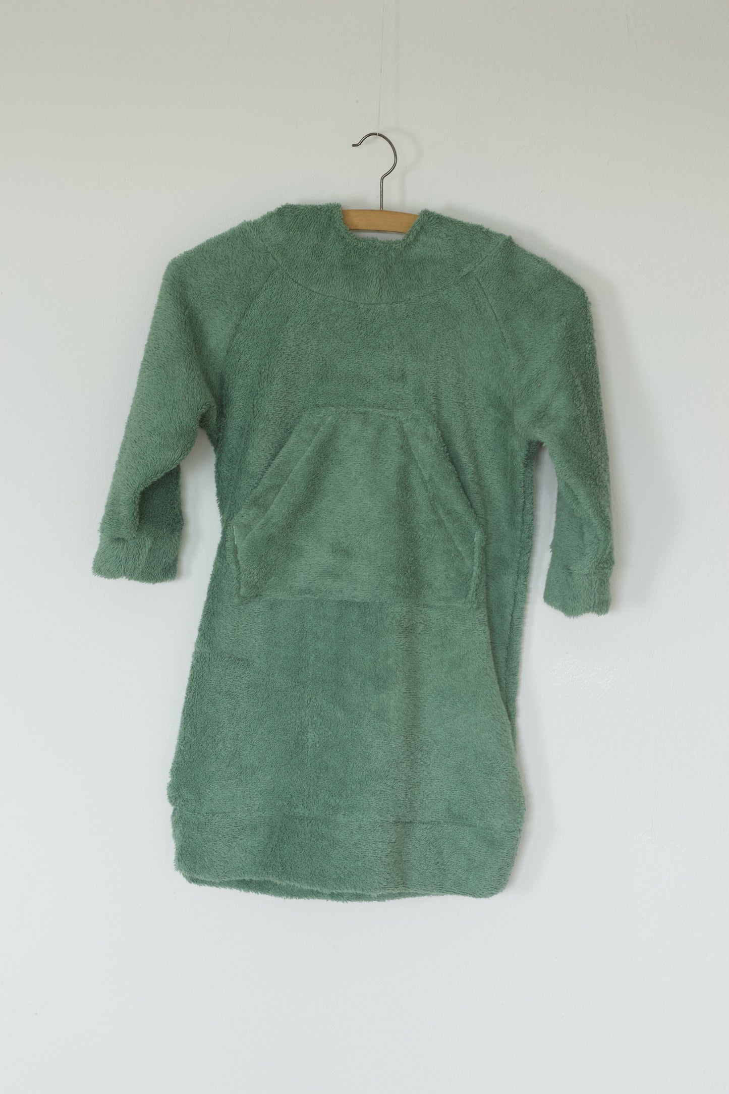 Lindgrüner Badeponcho für Kinder