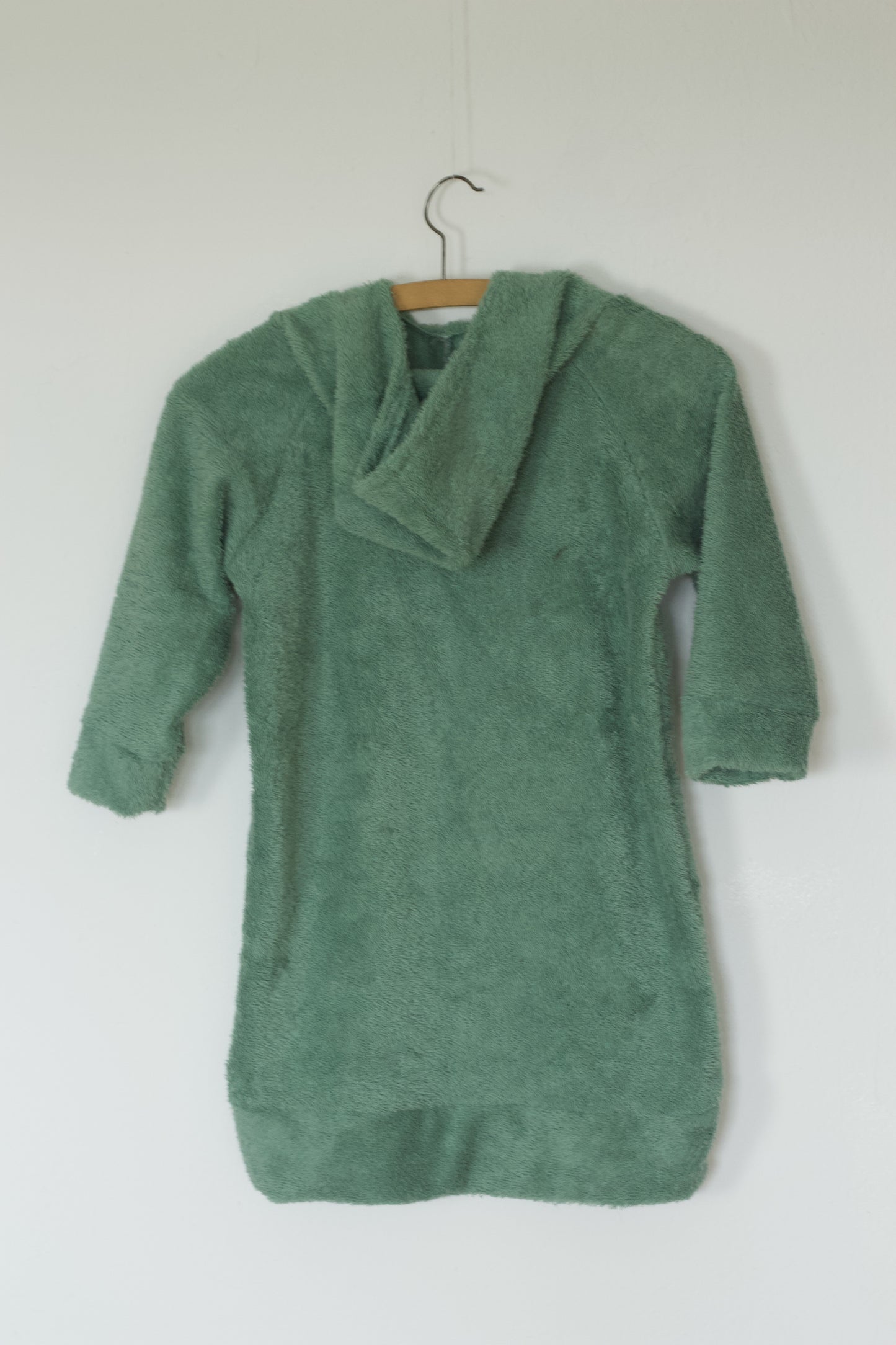 Lindgrüner Badeponcho für Kinder