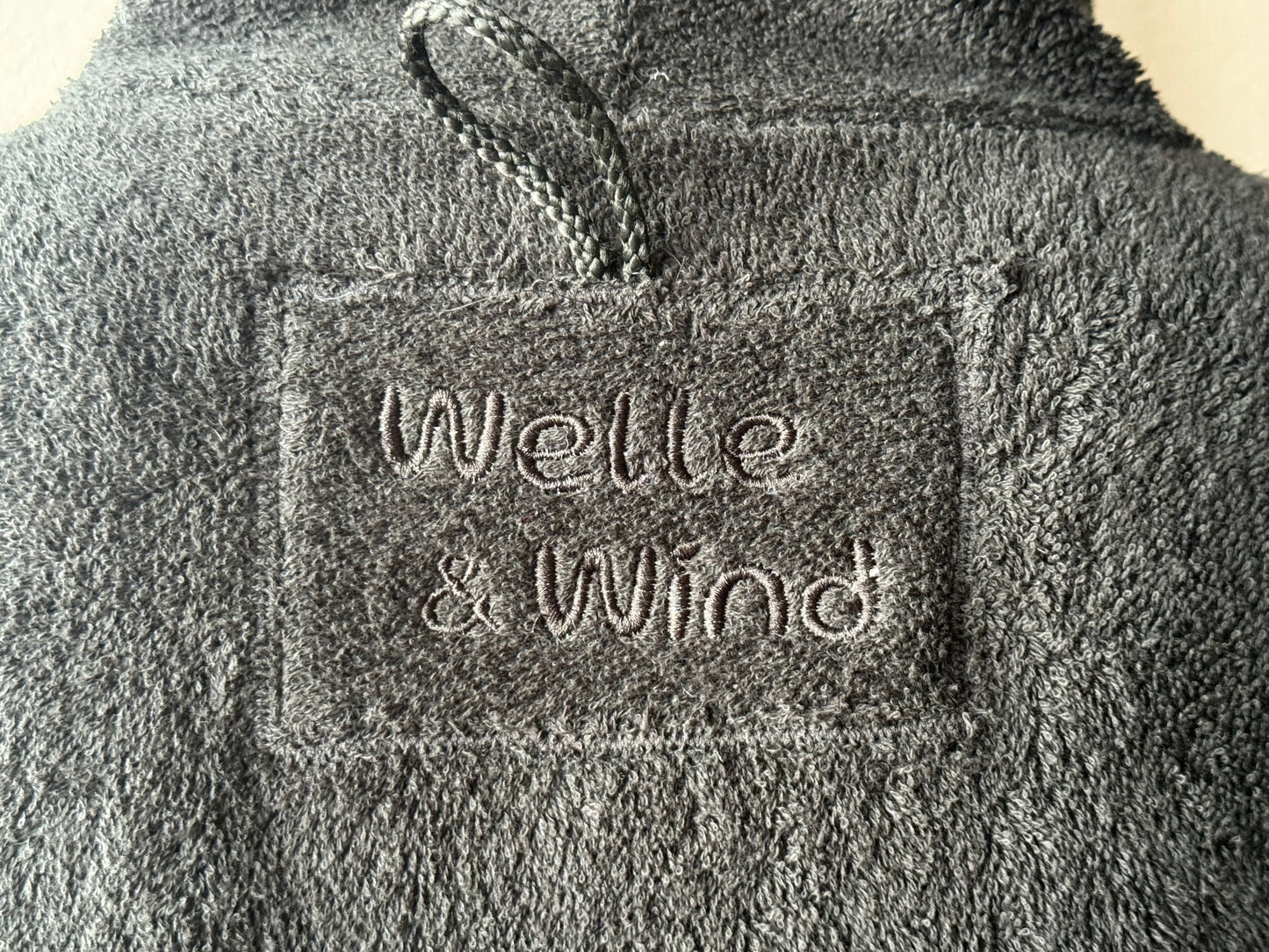Surf-/Badeponcho (schwarz)
