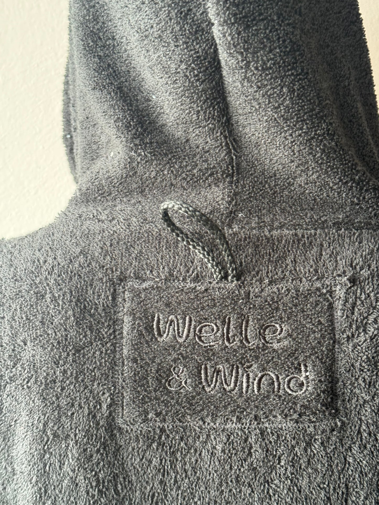 Surf-/Badeponcho (schwarz)