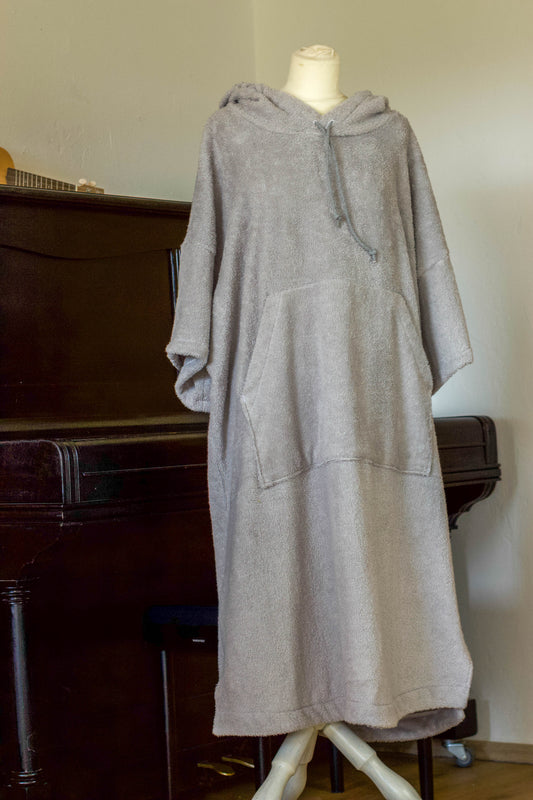 Surf-Poncho in hellgrau