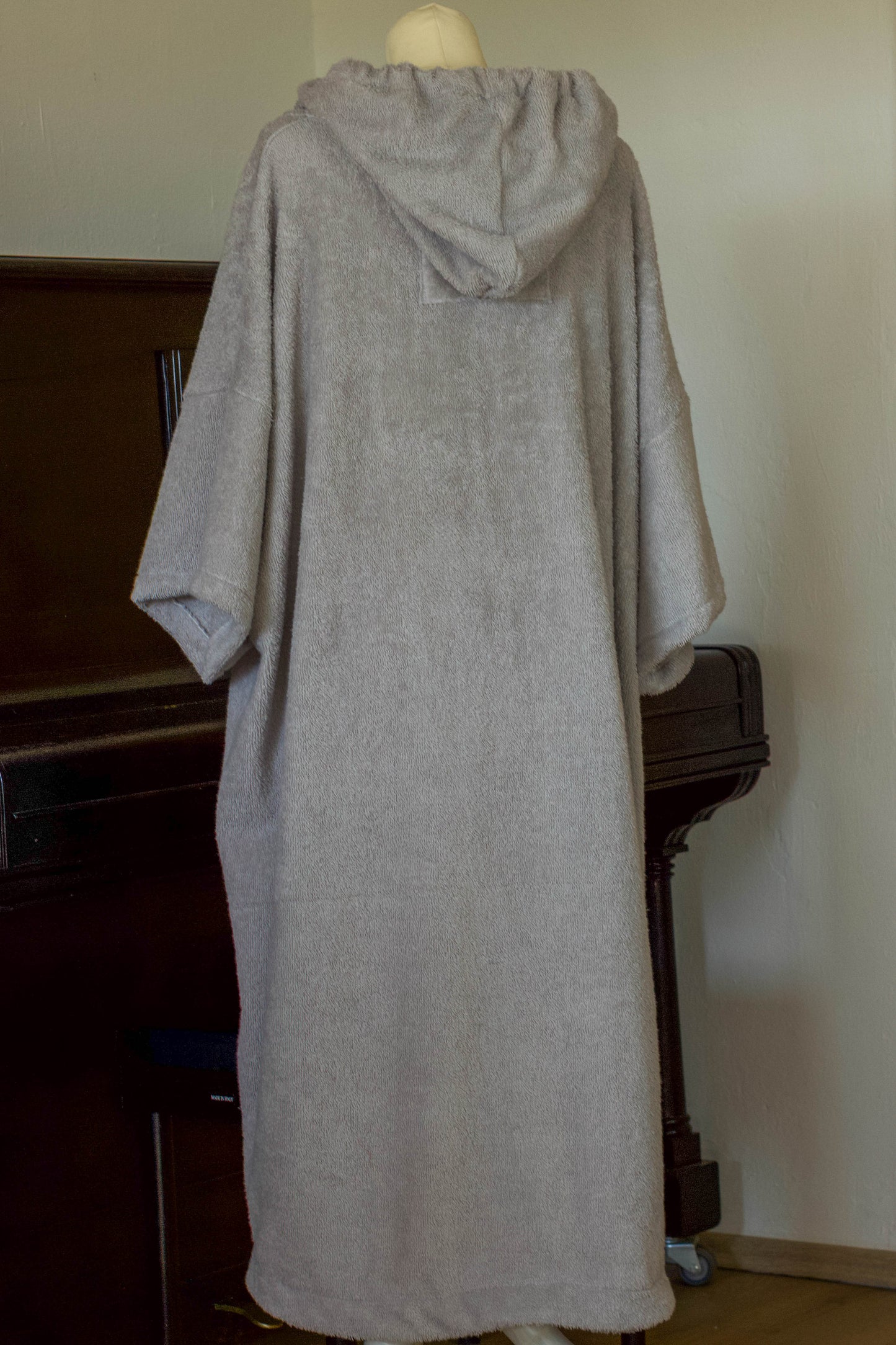 Surf-Poncho in hellgrau