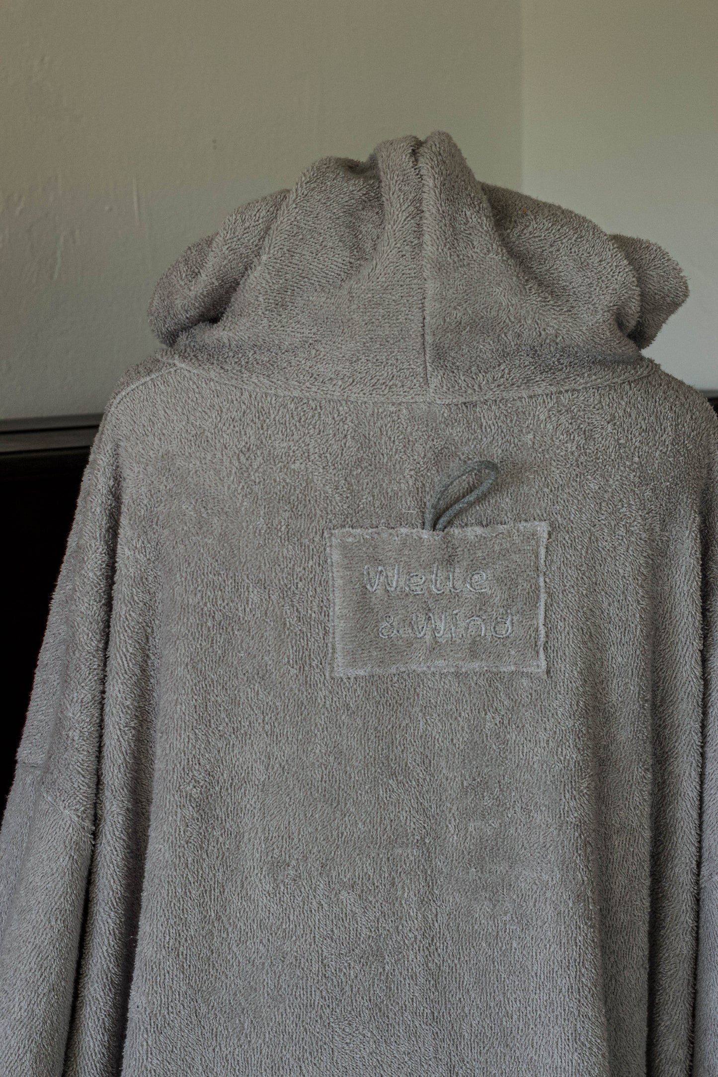 Surf-Poncho in hellgrau