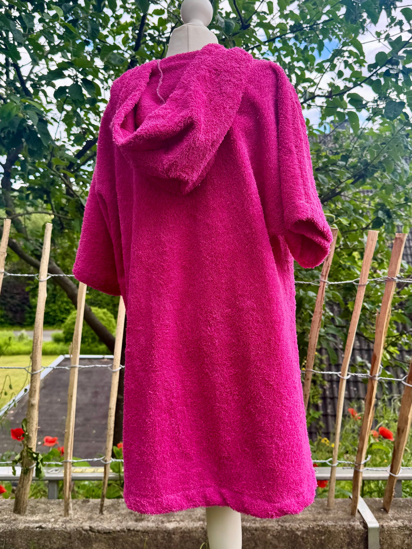 Pinker  Badeponcho für Kinder