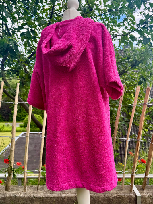 Pinker  Badeponcho für Kinder