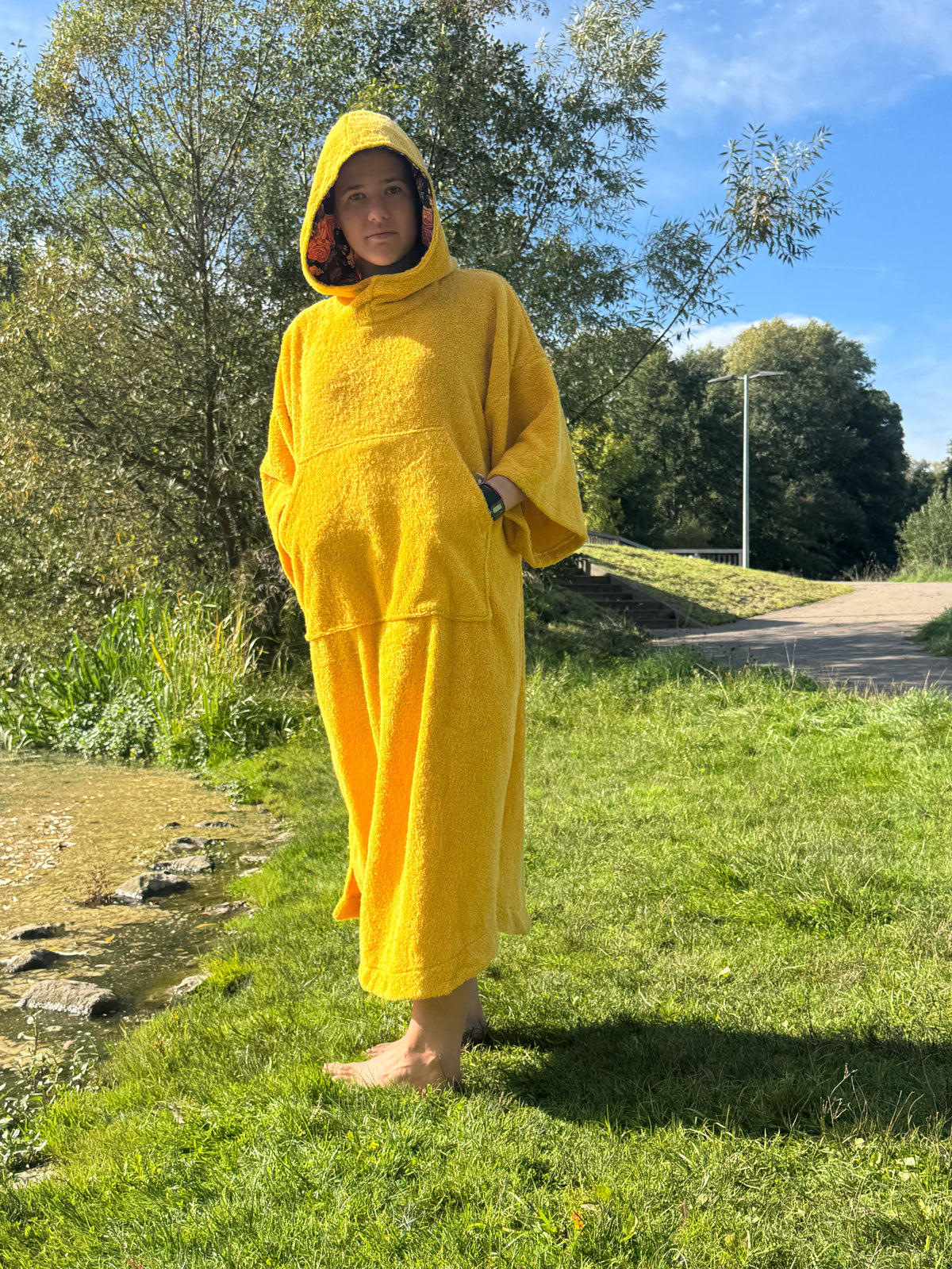 Surf-/Badeponcho - Sonnengelb