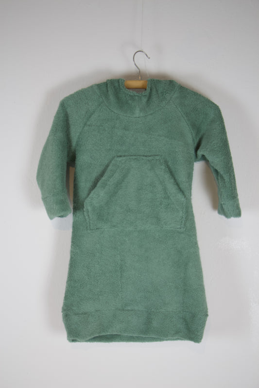 Lindgrüner Badeponcho für Kinder