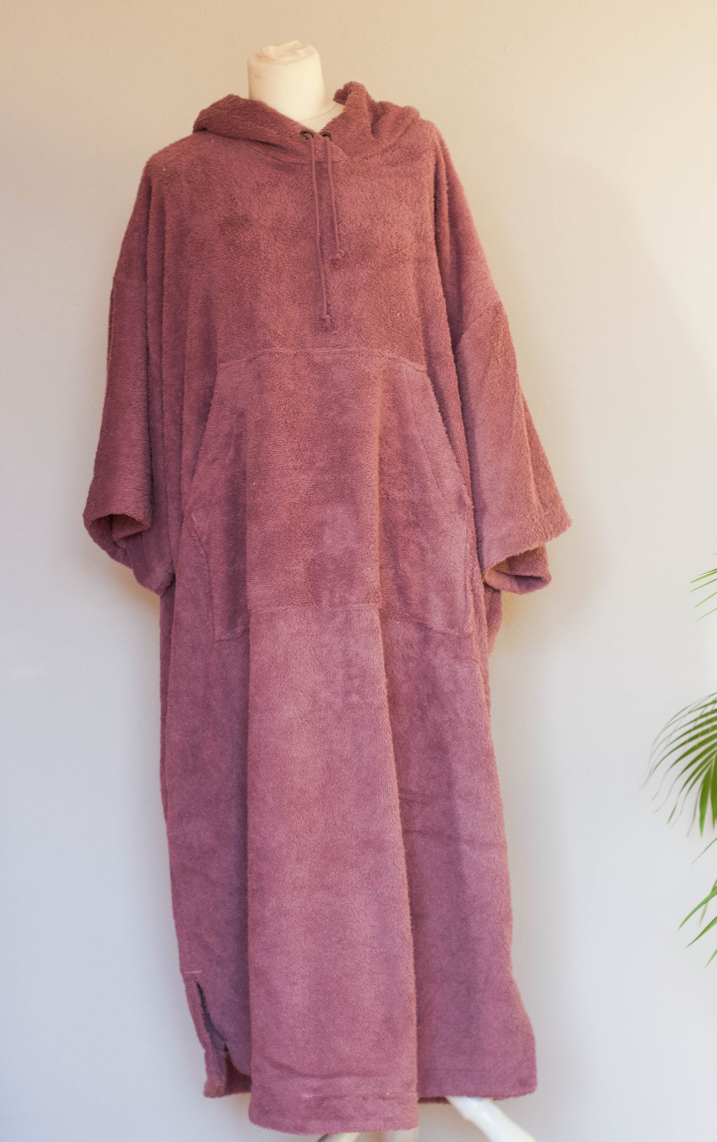 Surf-/Badeponcho unifarben (Mauve) XL (leider gerade ausverkauft)