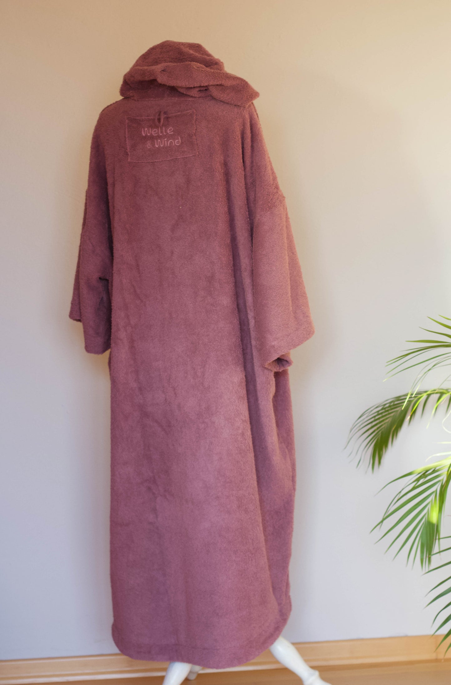 Surf-/Badeponcho unifarben (Mauve) XL (leider gerade ausverkauft)